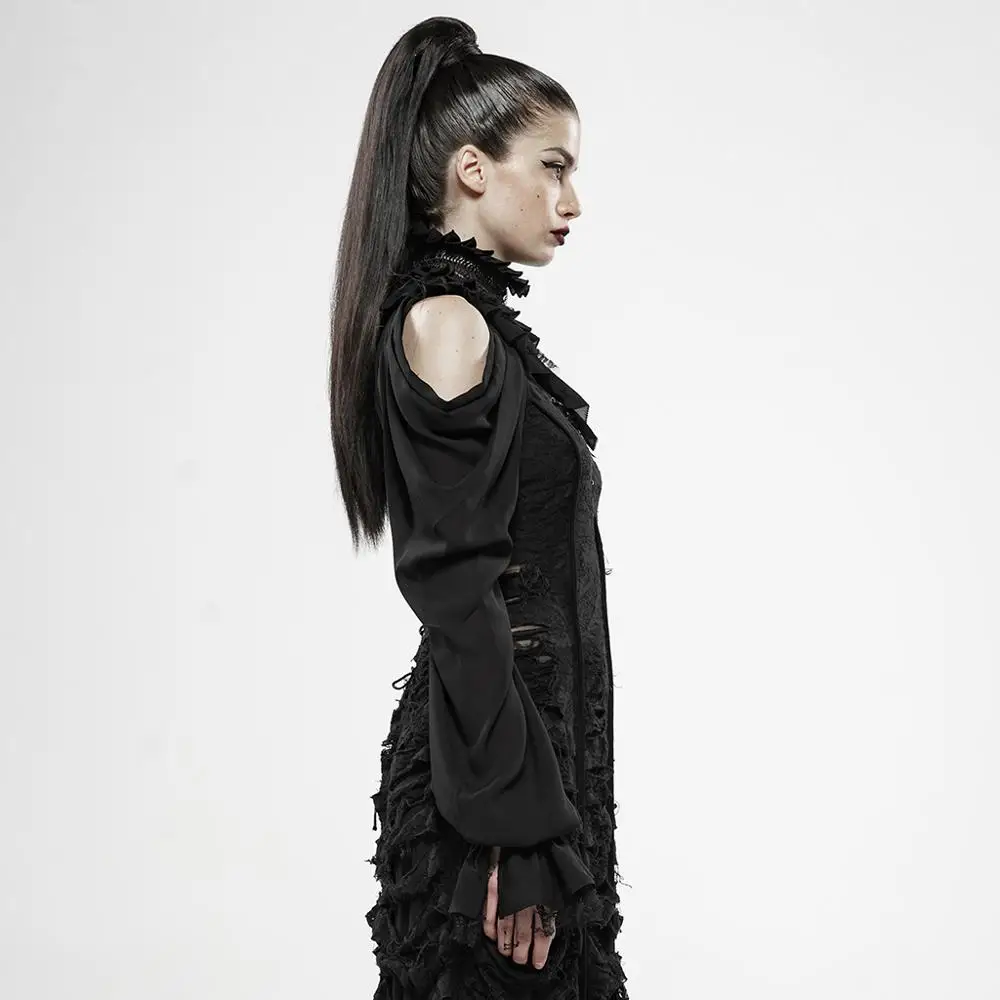 PUNK RAVE  WY-1128DPF Women gothic Gorgeous Off Shoulder Shawl