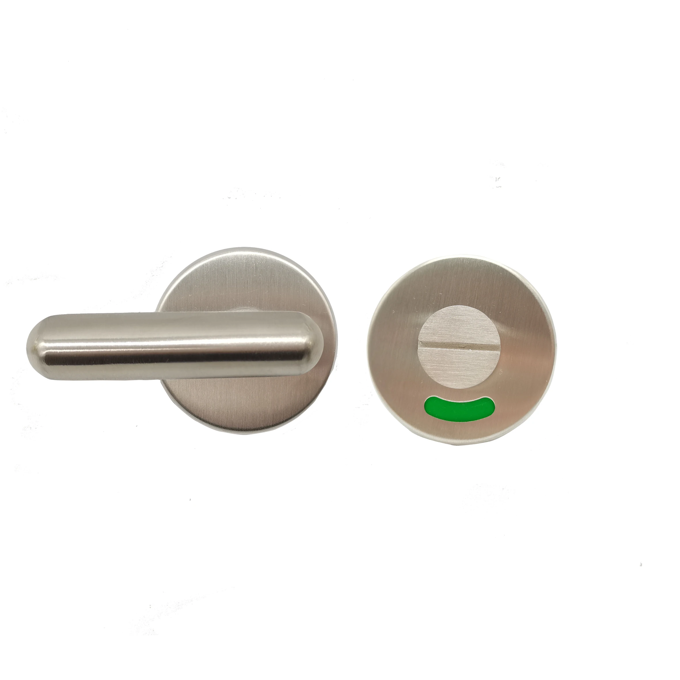 Top quality round toilet partition indicator stainless steel turn toilet door knob  door lock thumb turn knob