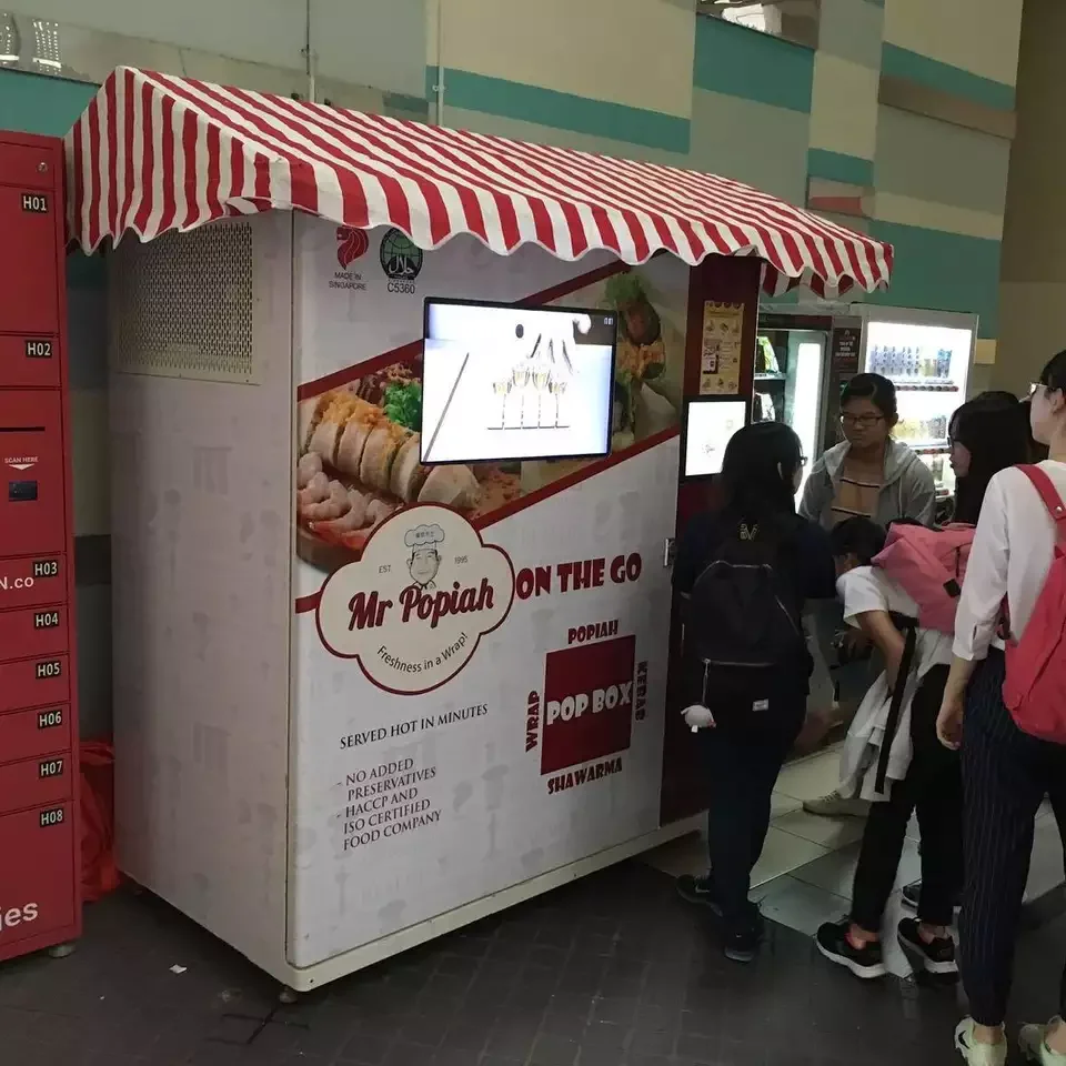 2022 Outdoor Business Self-service Pizza Vending Machines Cooking Hot Food Fully Automatic Pizza Vending Machines