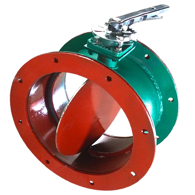 Large torque electric actuator with flange connection ventilation butterfly valve