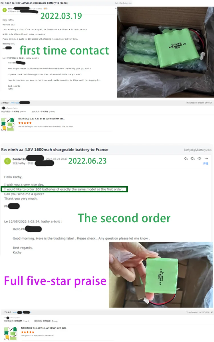 Schnur loses telefon cordless phone led light nimh battery aaa hybrid 2.4v 400mah nimh battery