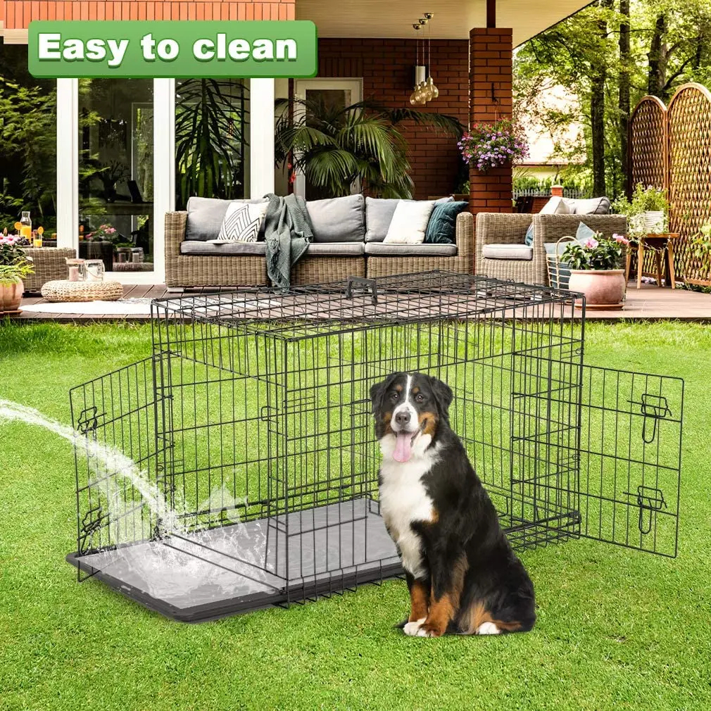 High Quality 42inch Dog Cage XXL Large Metal Wire Pet Dog Cages Metal Kennels Pet Cages