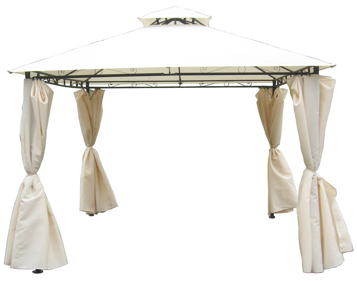 
Gazebo Tent Canopy with Curtain Weather resistant Patio Garden Shade Outdoor New 