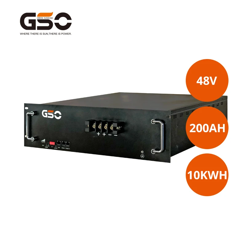 High Quality 48v 200ah Lifepo4 Rack Mount Lipo Battery Lithium Battery For Solar System