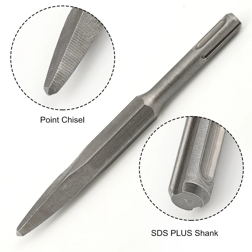 Биты SDS Plus, набор сверл для дрели с точечным долотом, набор сверл для кирпича, цемента, камня с плоским долотом