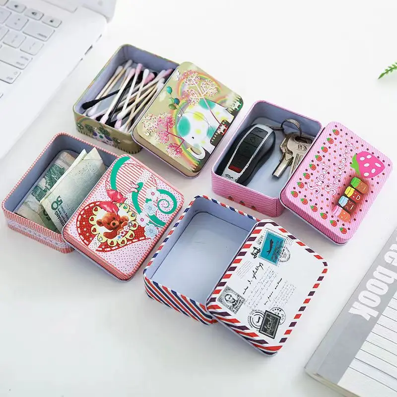 Custom Printing tin can package Color Pencil Case Metal Box Rectangular Tin Box