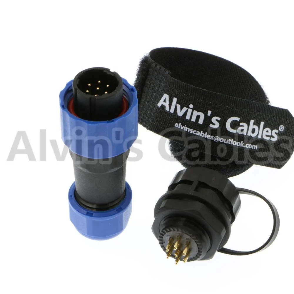 SD16 7 pin ip68 waterproof electric cable docking male plug female socket auto connector