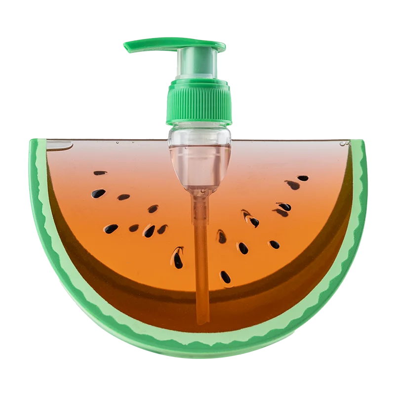 Fruit bottle 350ml watermelon shaped hand liquid soap several colors for choose customized designs