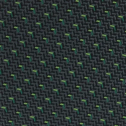 Personalized Green Dotted Security Polyester Tie Pure Handmade Dark Gray Geometric Striped Mens Neck Ties with Clip
