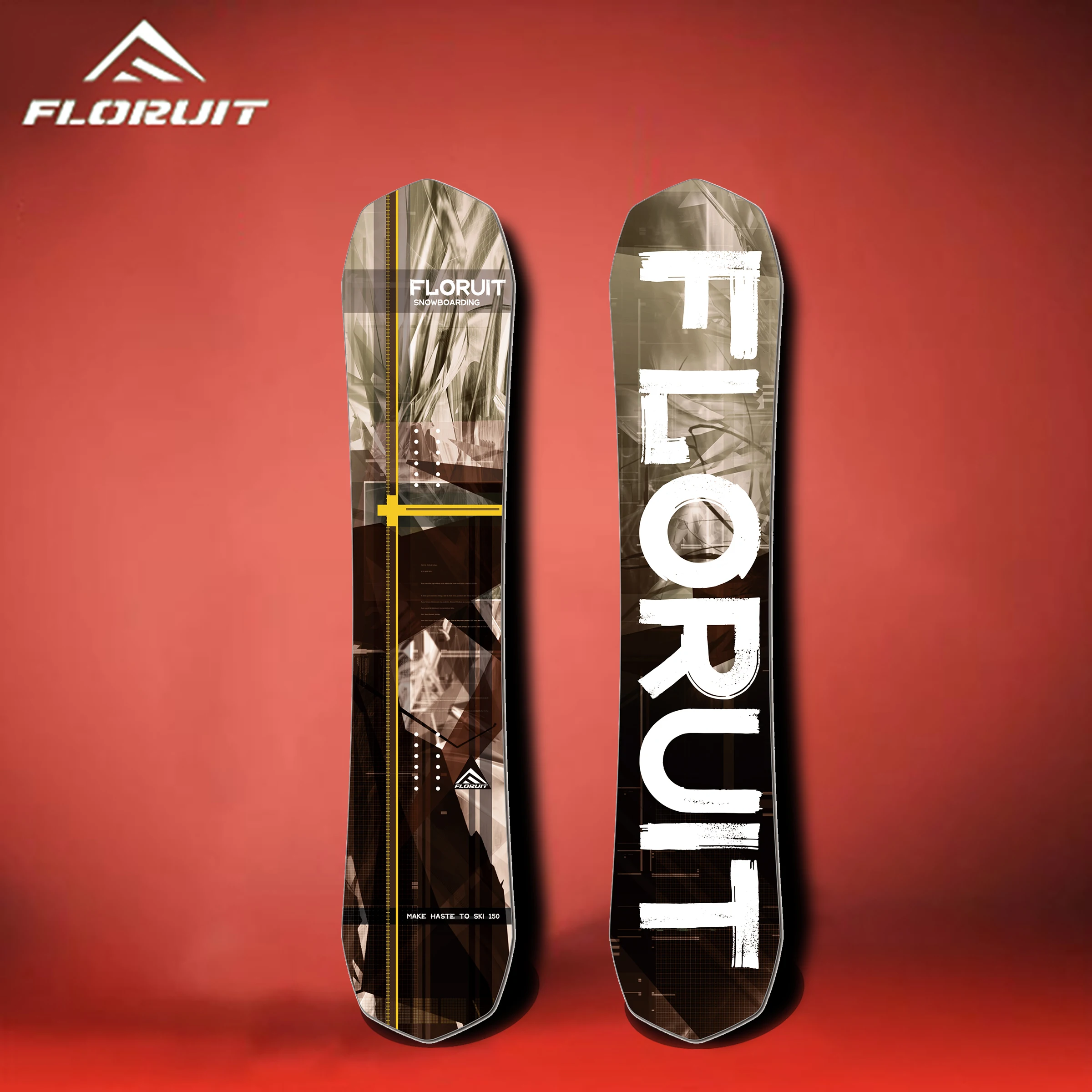 FLORUIT Hot Sale Tip snowboards Carbon Fiber snowboard  For Adults High Quality Custom Skis OEM&ODM