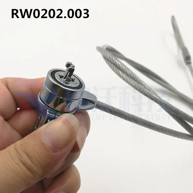RuiWor RW0202.003 laptop safety code lock computer security tether password cable Security Lock Cable For Tablet