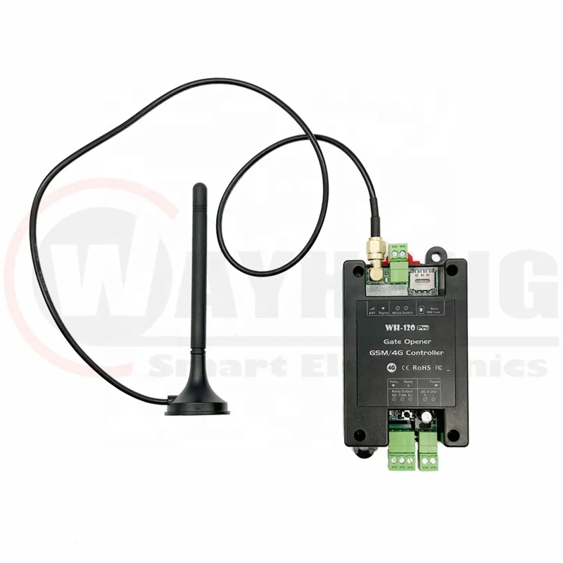 New Model 4G Remote Control Relay Switch 4G Sim Card Mobile Phone Control GSM Door Lock GSM Gate Controller WH-120 PRO