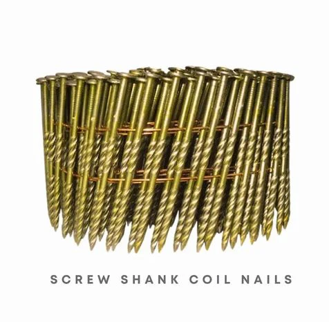 304 stainless steel galvanized screw spiral shank coil nails pallets coil nails Clavos Helicoidal
