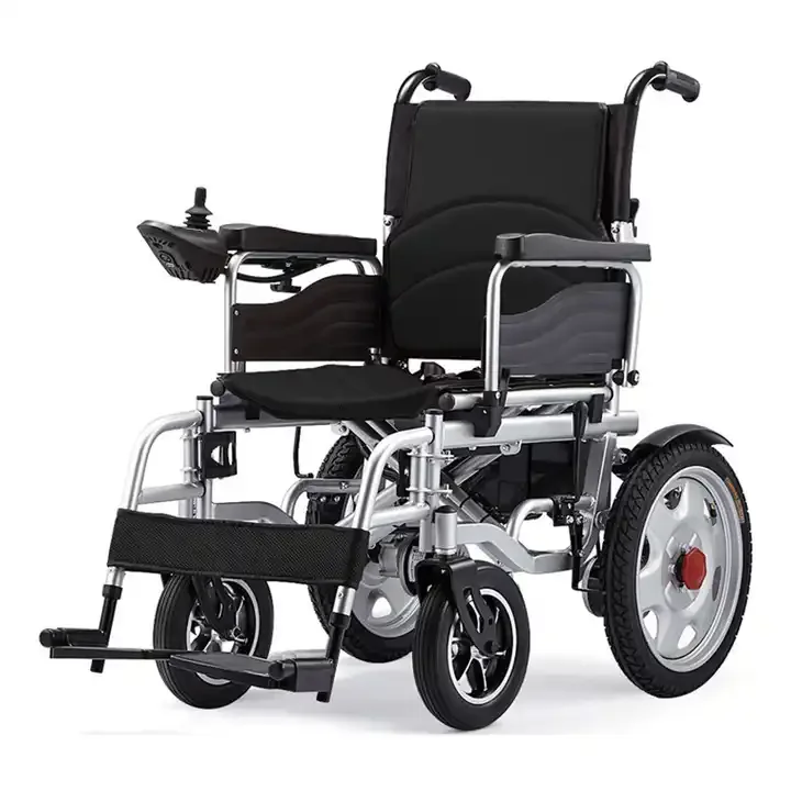 Folding Lightweight Elderly Electric Wheelchair Handicapped Lightweight Wheelchair Boutique Wheelchair