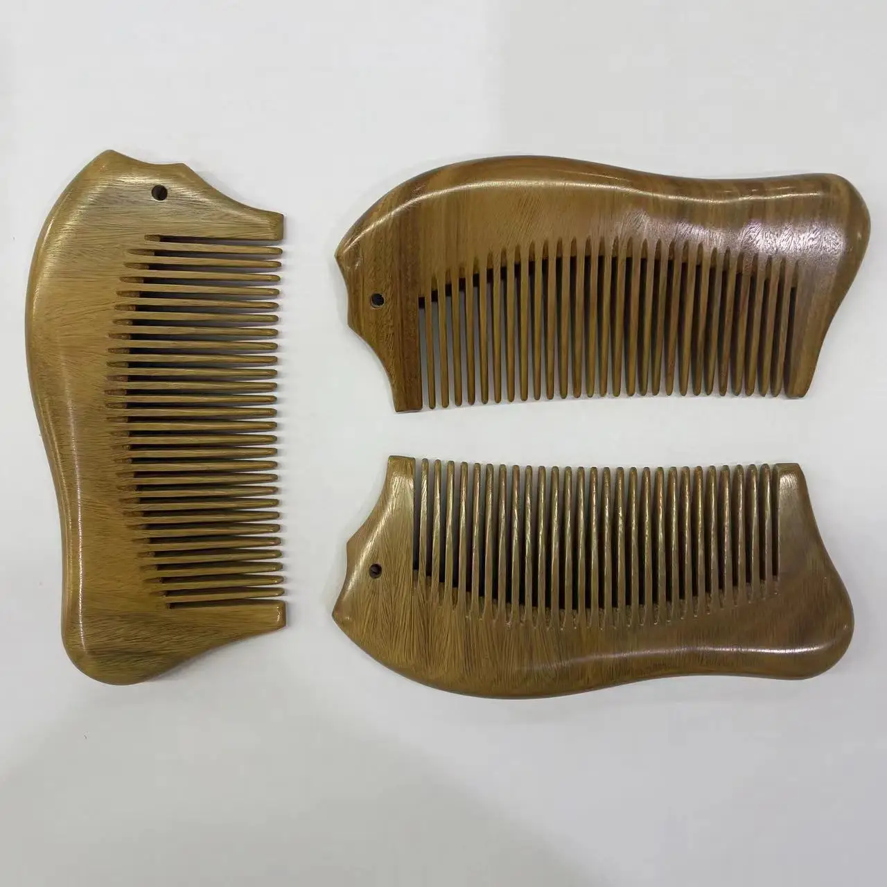 Portable Handmade Premium Natural Wooden Comb Verawood Sandalwood Comb Set