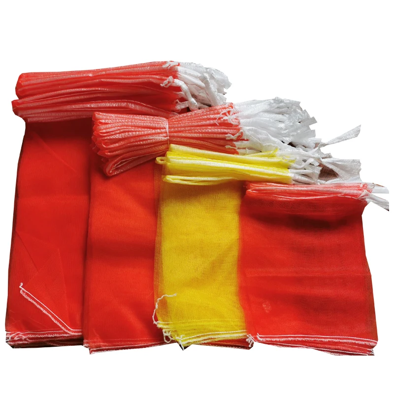 Agricultural Products Red Color PP Tubular Mesh Bag Onions Potatoes Vegetable bags Packing Mesh Bag