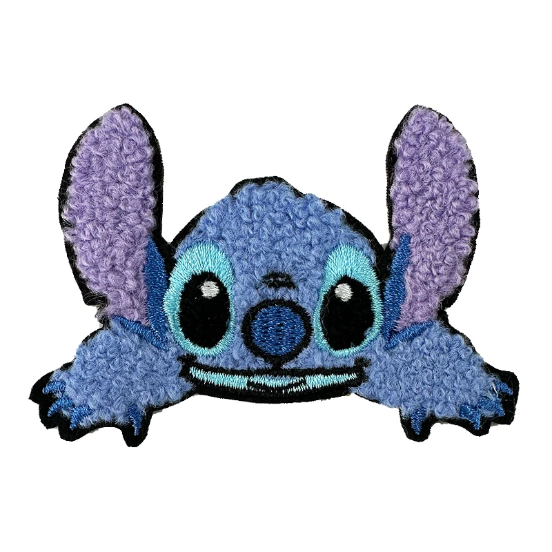 Custom Black Girl Embroidery Patches Iron On Sew On Bear Cartoon Anime Embroidered Patches Chenille