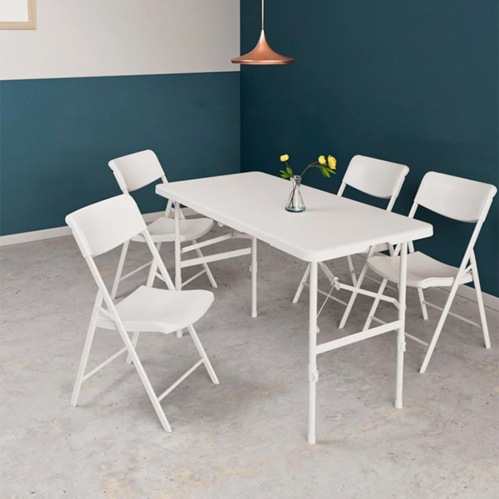 Wholesale white garden 6ft folding table outdoor garden plastic folding tables for event