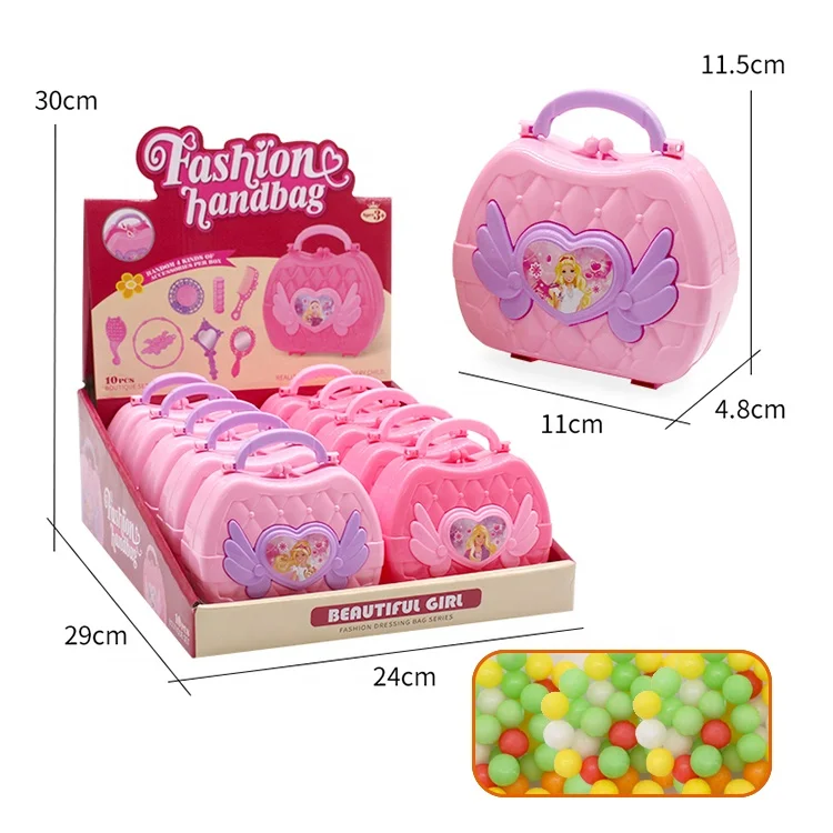 Fashion Girls plastic Princess handbag Portable Princess Toy sweet candy