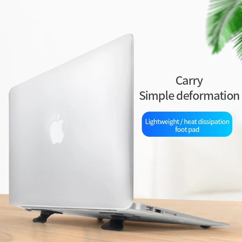 
Переносная настольная подставка для ноутбука с рассеиванием тепла, складная подставка для ноутбука, двойная пластиковая подставка для планшета 