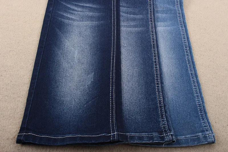 Hot sell cheap price satin polyester spandex denim fabric for women skinny
