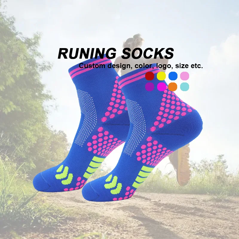 Whosale Customized Trend Couple Absorb Sweat Breathable Cushioned Low Cut Ankle Cushion Elastic Polyester Running Athletic Socks
