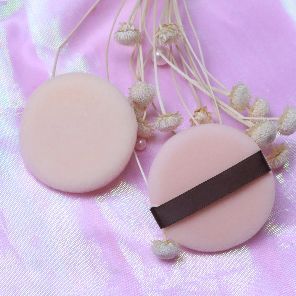Professional Facial Powder Foundation Round Shape Portable Soft Cosmetic Puff Makeup Sponge Beauty Tool Loose Powder Puffs