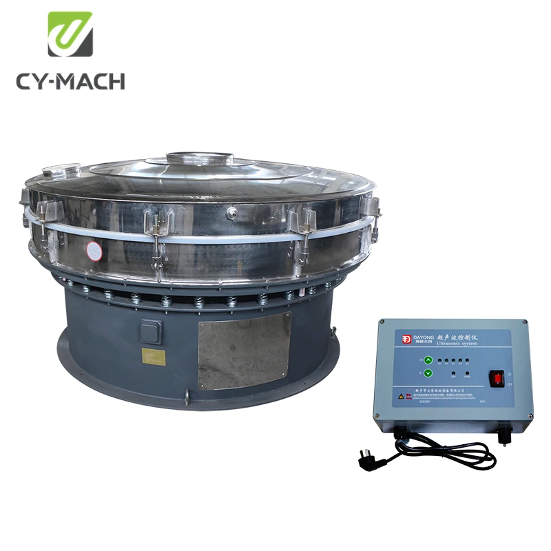 hot automatic durable stainless steel  ultrasonic vibration sieve screen machine for herb / bread / tea powder