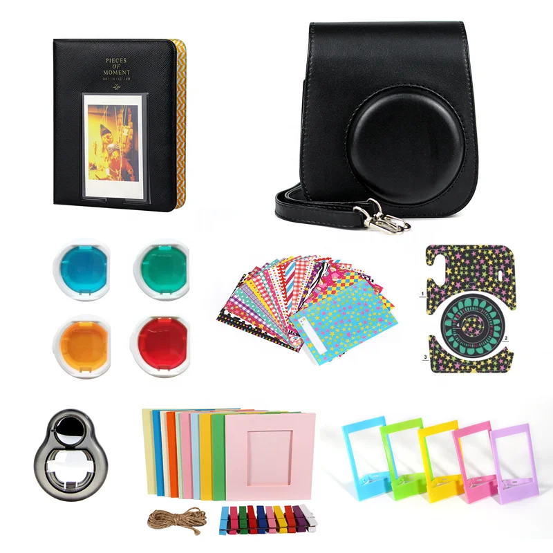 Белая пленка для Fuji Instax Mini11 камеры Мгновенной Печати чехол iPhone X/iphone сумка аксессуар 8 в 1 комплект