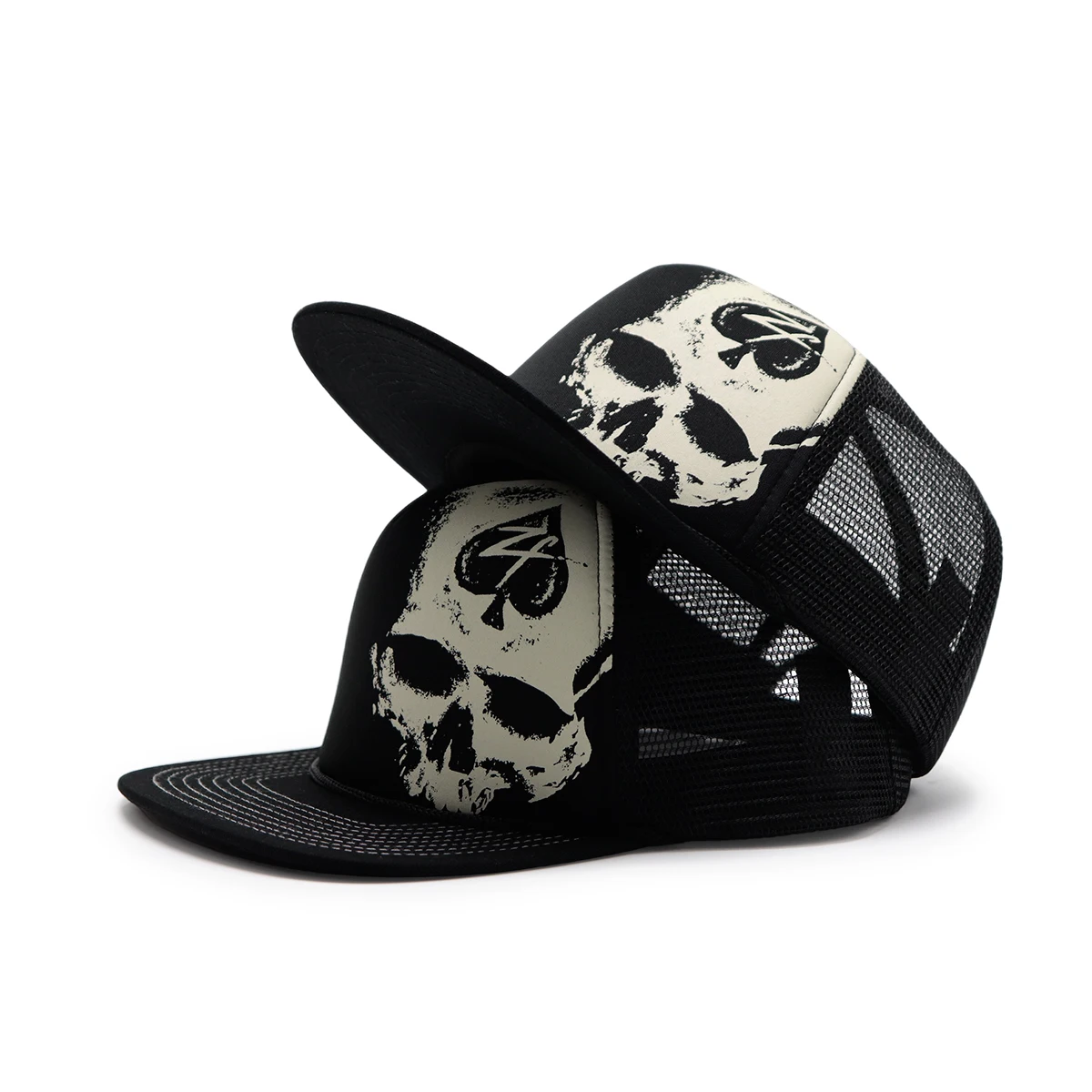 5 Panel Sublimation Printed High Crown Logo Custom Flat Bill Foam Rope Trucker Snapback Hat