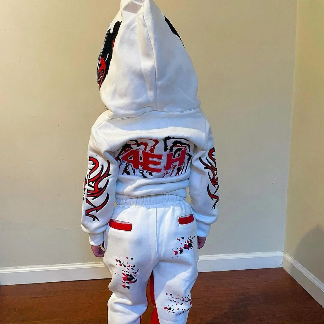 2024 Autumn New Baby Clothes Set Embroidery Hoodies And Pants 2 Pcs Boys Girl Sweatshirt Suit