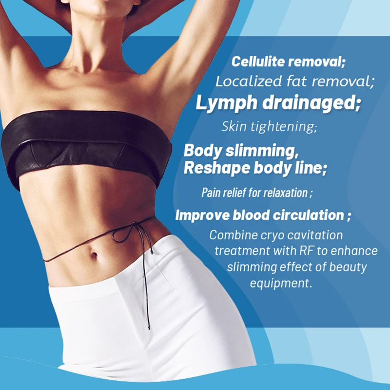 Многофункциональная машина для замораживания жира с кавитационным аппаратом 40k, оборудование для криотерапии
