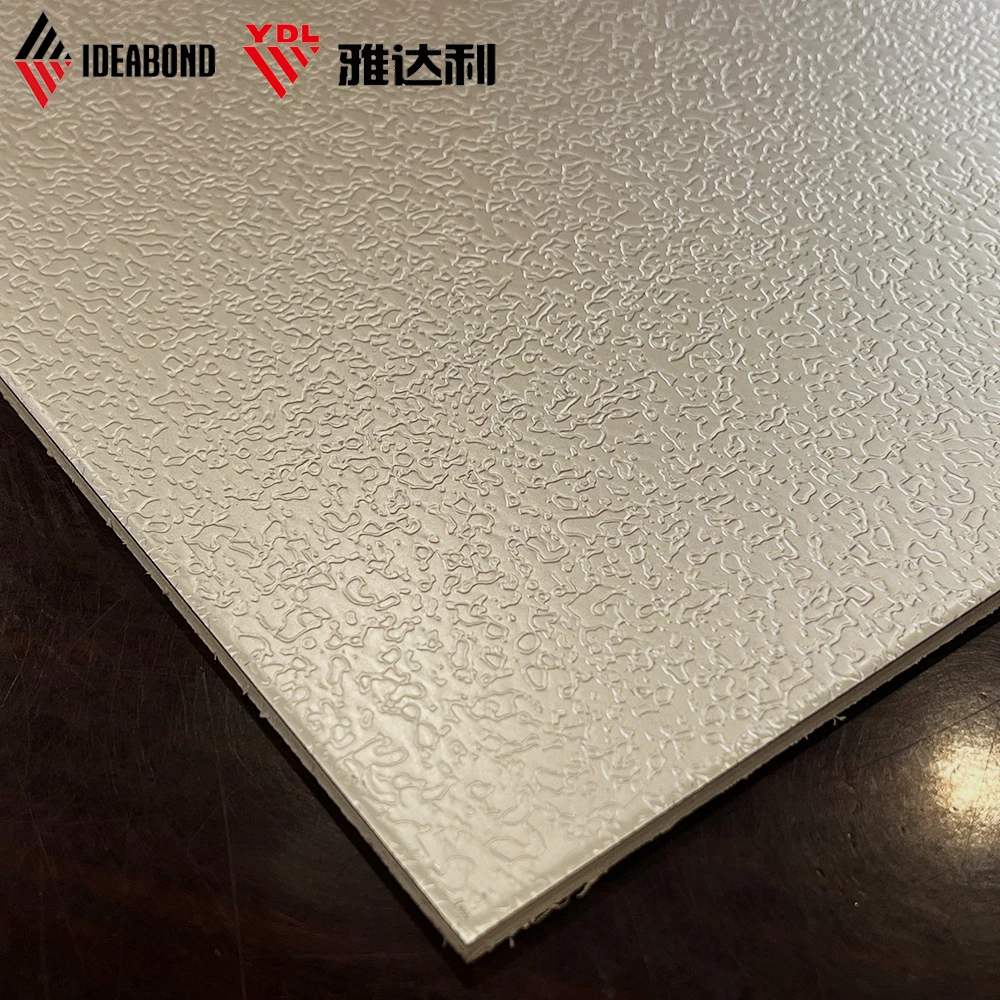 paint coating decoration wall embossed 3D panel aluminum composite panel  orange skin surface