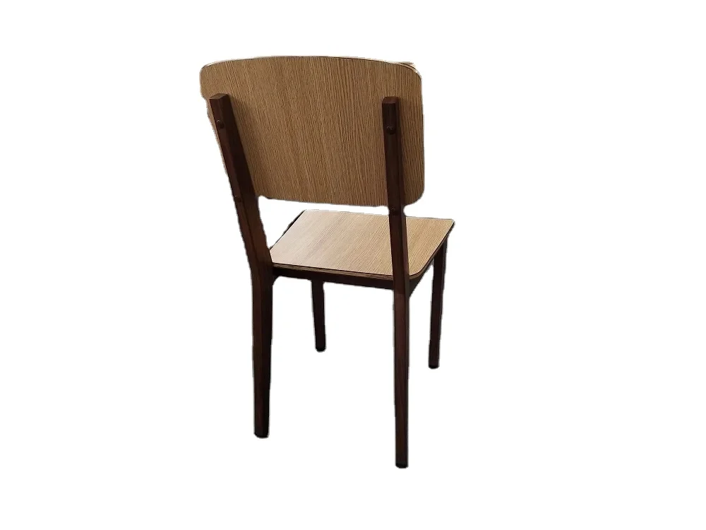 french style cafe shop modern wooden tables and dining chairs for restaurant and coffee shop