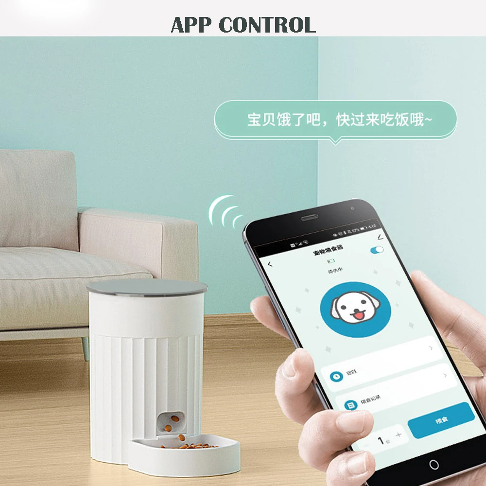 Automatic electronic cat dog auto feeder timer For Small & Medium Pets