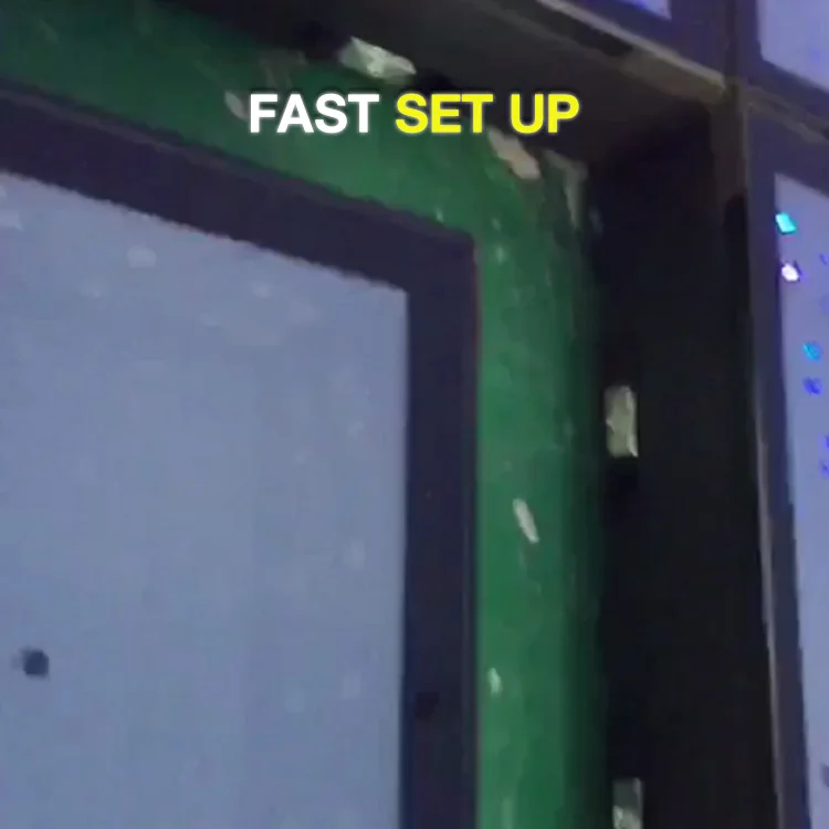 Wireless Fast Set Up Ultra-sim DMX 3D Mirror Magnetic LED Dance Floor