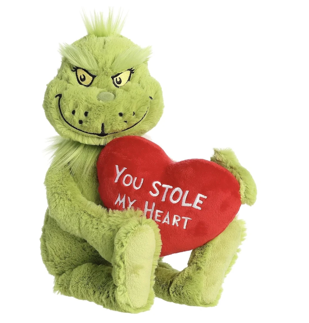 Grinch Stuffed Animal Plush Toy Doll Plush Toy Stuffed Animal Toy Collective Doll Christmas Decoration Gifts for Kids Boys Girls