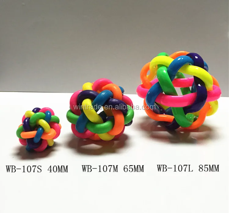 Stress Relief Rainbow Rubber Balls Squeeze Toys Ideal for Kids Even Pets