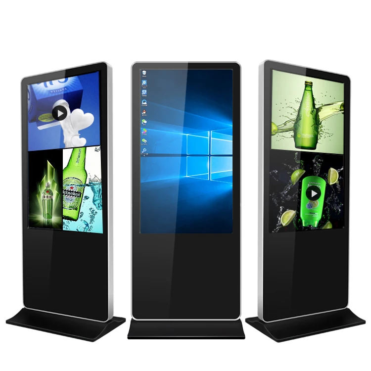 
hotel touch screen kiosk lcd multi media android network for advertisement display 
