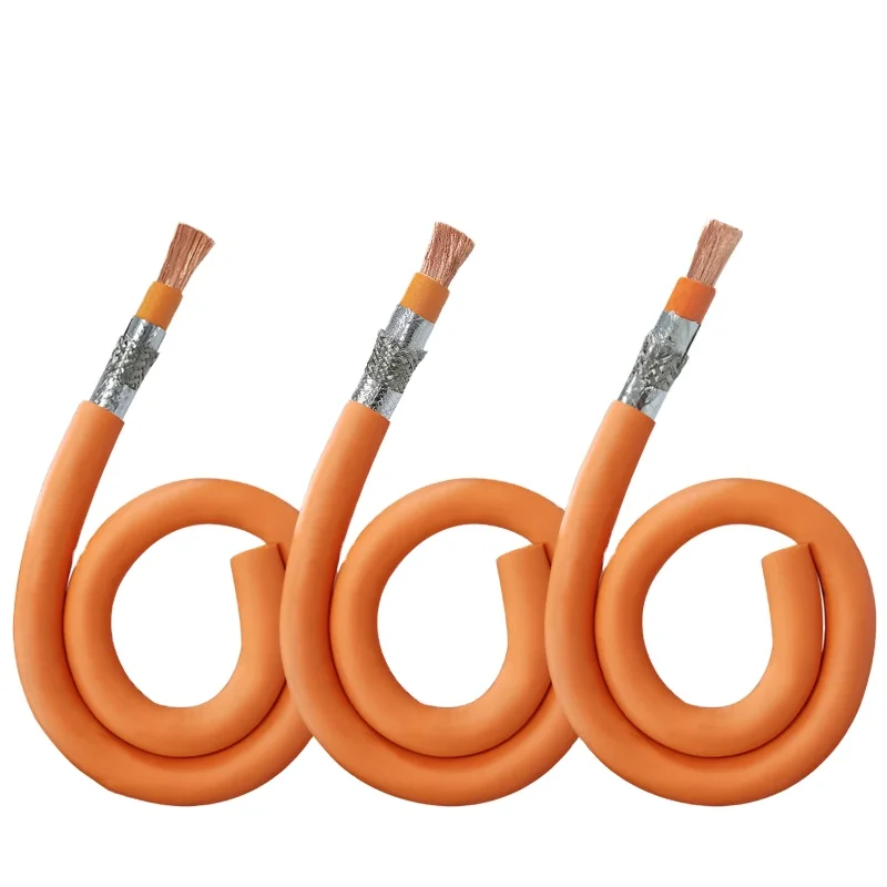 Высоковольтный экранированный провод для автомобиля 13 11 9 7 5 AWG антивозрастной изолированный силовой кабель из чистой меди