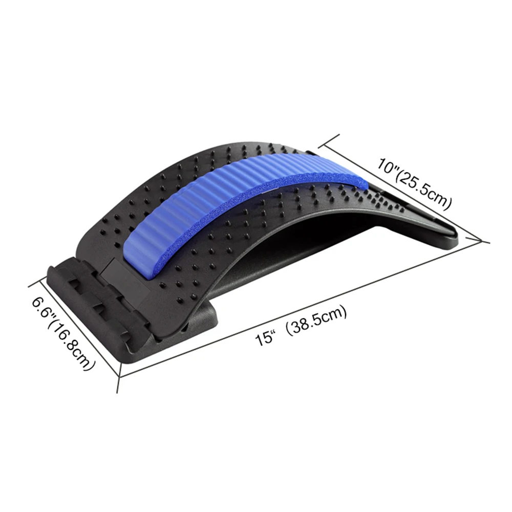 Массажер для спины, устройство для растяжки позвоночника, для облегчения боли в пояснице, оборудование для фитнеса и массажа