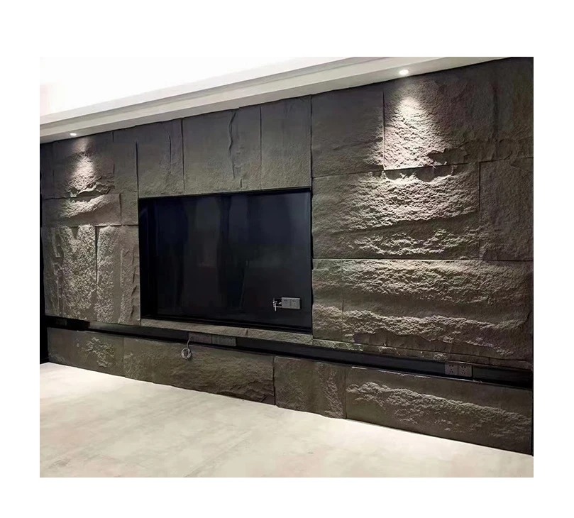 decorative 3d stone wall panel home decor polyurethane artificial stone PU stone wall cladding For Apartment