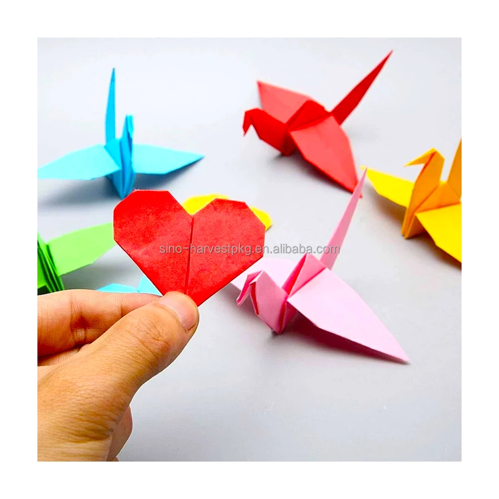 Wholesale Color Fluorescent Neon Paper Origami Suitable for Office School Family Use Customizable logo