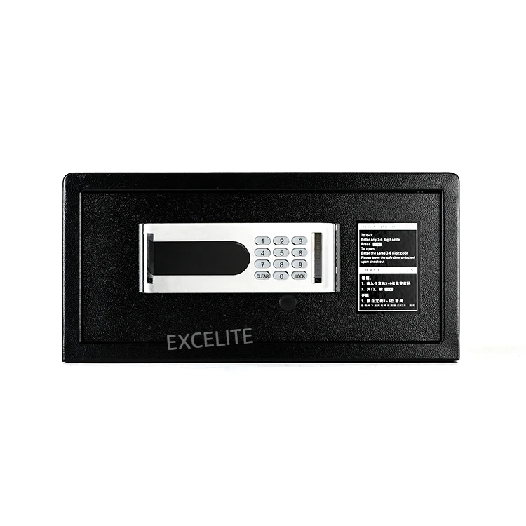 EXCELITE Cabinet Banker With 2 Key Locks Fireproof Office Customized Gun Box Digital Biometric Small Big Fire Proof Hotel Safe