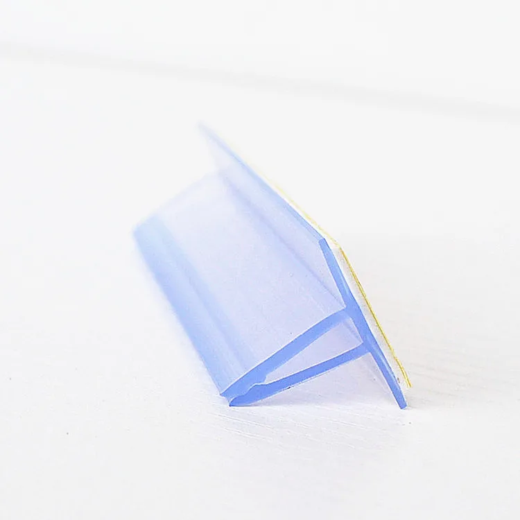 plastic clear adhesive price tag holder for shelves