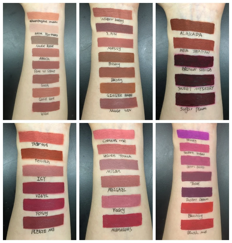 Wholesale High Quality Beauty Cosmetics Multi-Colored  Matte Liquid Lipstick Vegan Shiny Lip Gloss