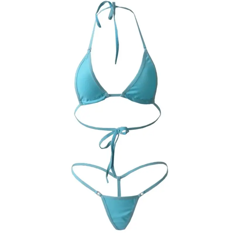 Underwear Mini Swimsuit Ladies Sexy See Through Three Point Swimwear Women Sexy Bikini