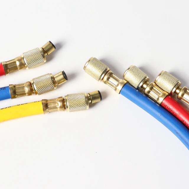 R134A Aluminum Valve Manifold Gauge HVAC & Home Use Brass Air Conditioning Pressure Gauge Auto A/C System Refrigeration Tools