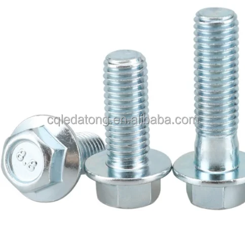 stainless steel M5 M6 M8 M10 zinced  internal thread hexagon screws  hex head GR5 flange bolts and screws