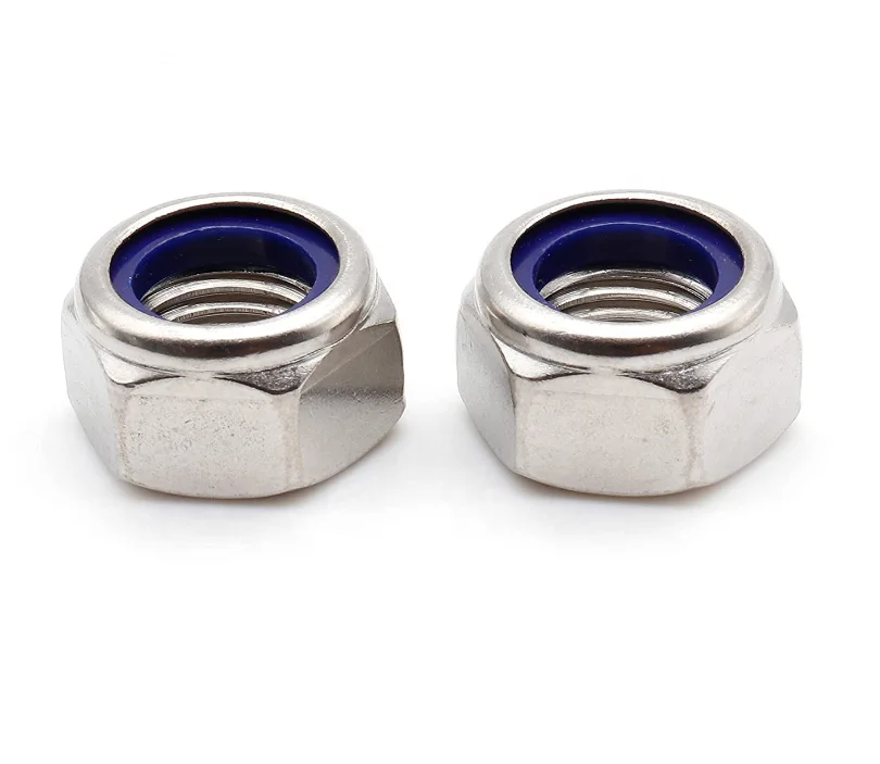 HBLJ  DIN 985 DIN 982 NYLOCK NUT STANDARD NYLON INSERT LOCK NUTS galvanized